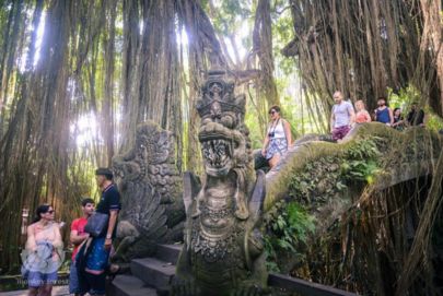 Explore Ubud's Temple of the Monkey God with Atria Tourist—stunning architecture amid lush greenery.