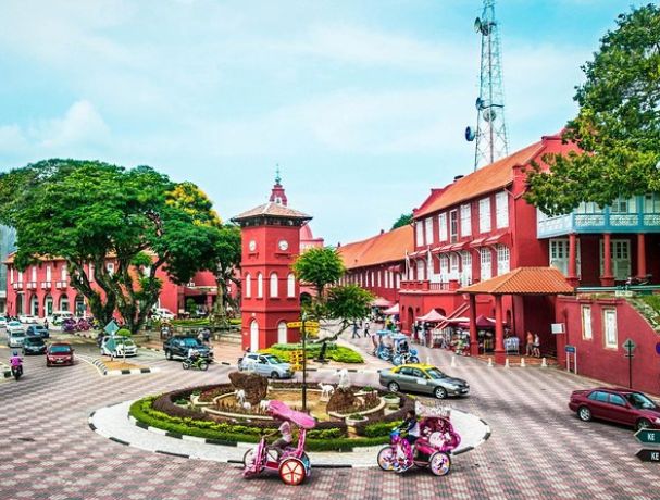 Discover Atria Tourist's top spots with a striking red building and iconic clock tower in town.